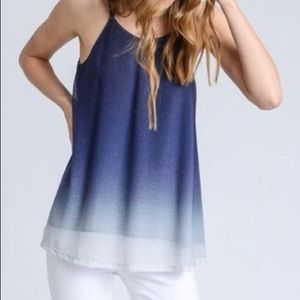 Ombré Spaghetti Strap Blouse
